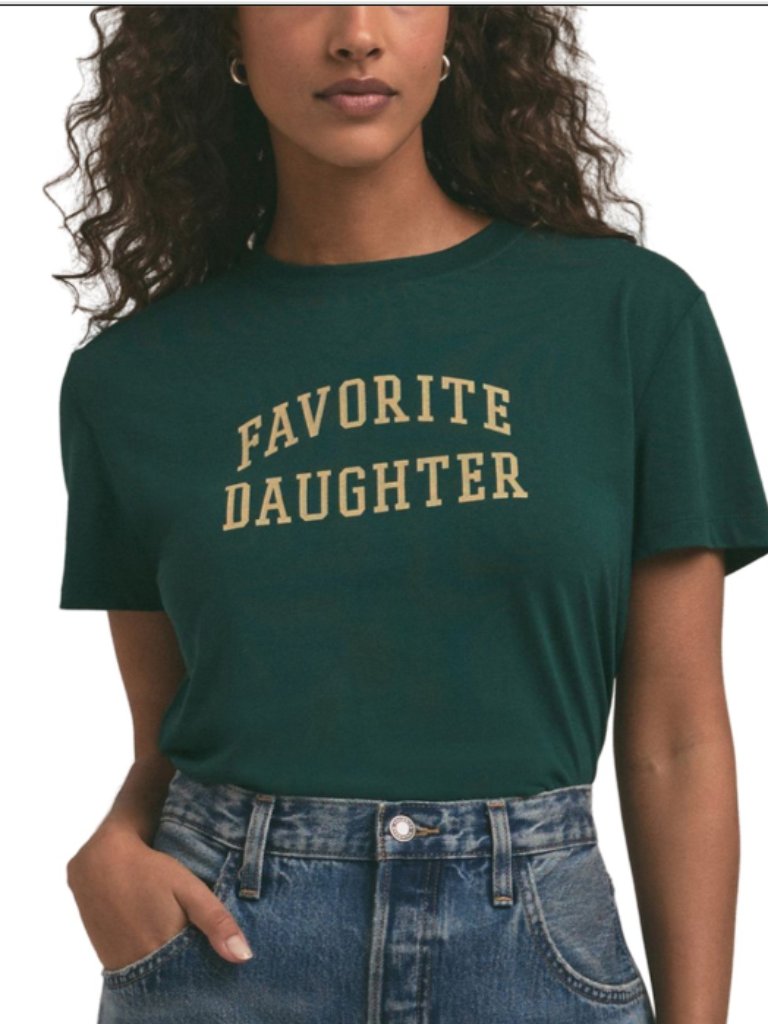 Favorite Daughter Cropped Collegiate T-Shirt